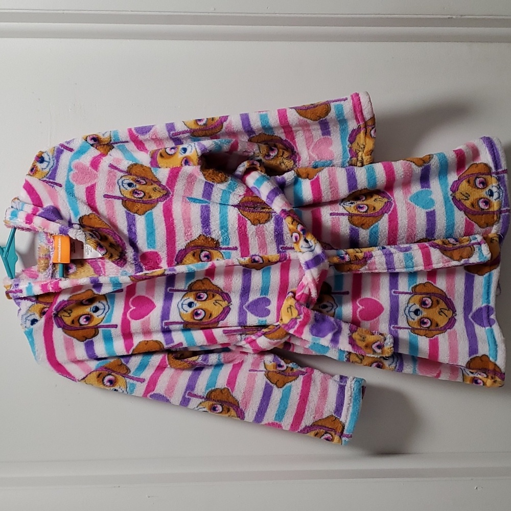 Nickelodeon Paw Patrol Skye hooded plush robe Size S(6)